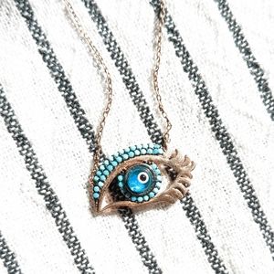 Rose Gold Evil eye necklace 🧿✨